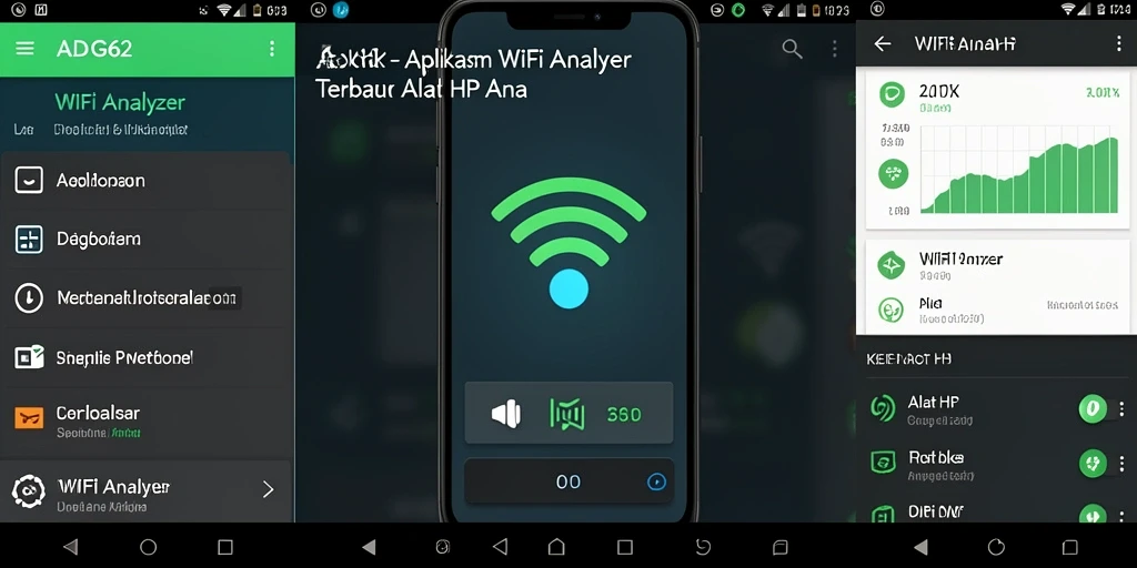 Tampilan antarmuka ADG62 yang user-friendly untuk menganalisis WiFi.