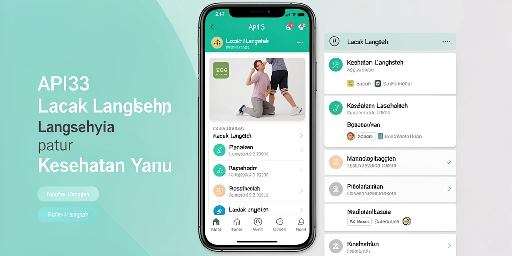Antarmuka pengguna API33 yang menarik dan fungsional untuk lacak langkah.