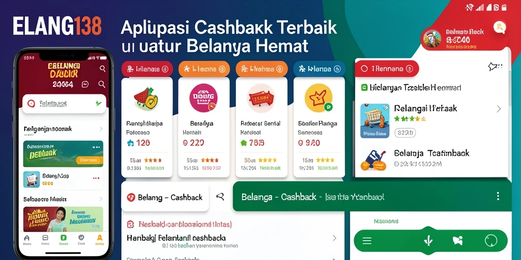 Antarmuka ELANG138 menampilkan penawaran cashback menarik untuk belanja.