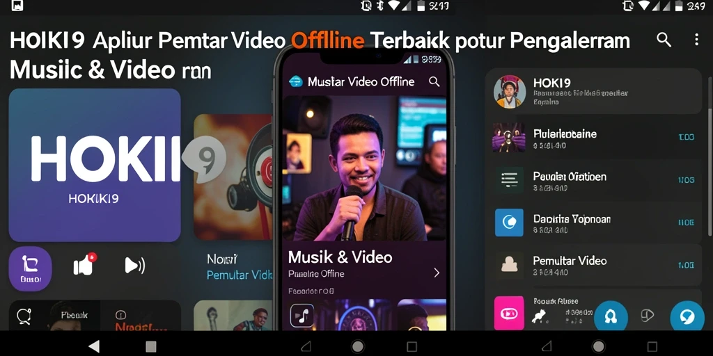 Tampilan antarmuka HOKI9 yang sederhana dan elegan untuk pemutar video.