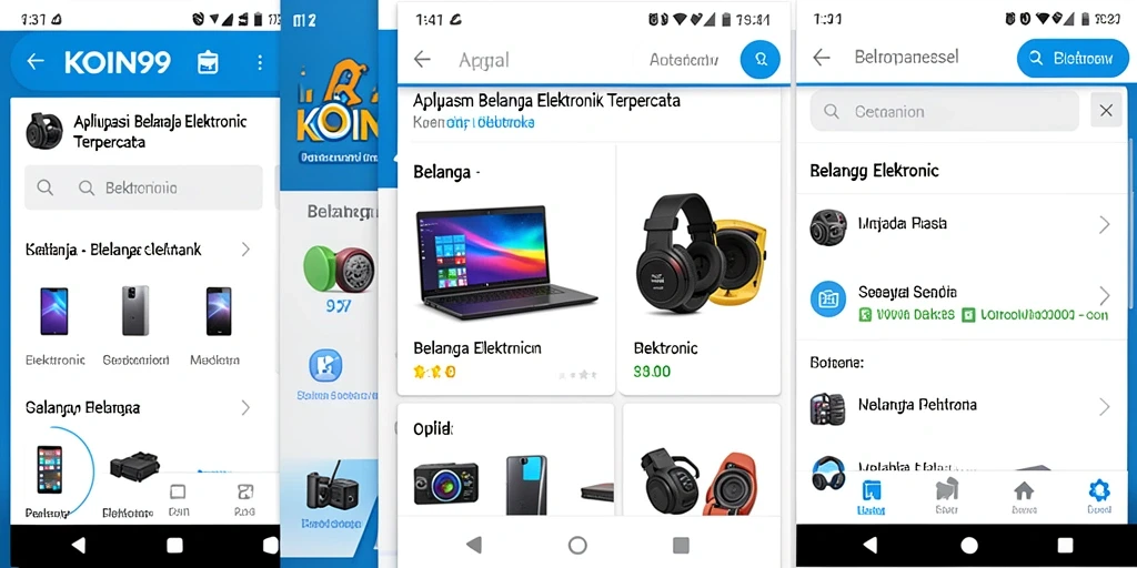 Tampilan antarmuka pengguna KOIN99 yang modern dan fungsional.