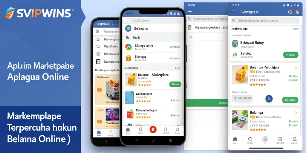 Antarmuka SVIPWINS yang user-friendly untuk belanja online.